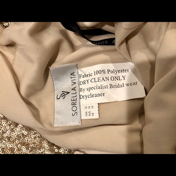 Sorella Vita Gold Sequin Bridesmaid Dress - Picture 7 of 8